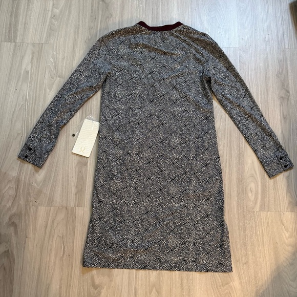 Lululemon Effortless Dress Plush Petal Black Ghost Bordeaux Drama Sz2 Rare - Picture 9 of 11